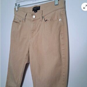 Banana Republic Golden Khaki Skinny Pants Size 0 Soft Stretch 5-Pocket Women E10